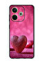 Case Compatible with Oppo A5 Pro Protection Shockproof Bumper Cover Dark Pink Gliter Heart