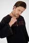 Ethnic Deesen Detailed Wide Collar Off Shoulder Bohemian Sweat - 8
