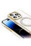 iPhone 15 Pro Max Case Magsafe Featured Stone Design Gold Cover Loggerhead - 3