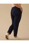 Plus Size Elastic Waist Pocket Trousers - 2