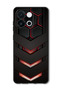 Case Compatible with OnePlus 13T 6.32 Inch Protection Shockproof Bumper Cover red & black