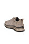 Gray Lace-Up Genuine Leather Men's Sports Shoes 2623 m - 4