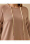 Plus Size Lace-Up Basic Sweatshirt - 4