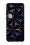 Case Compatible with Vivo V50 Lite Protection Shockproof Bumper Cover Black Gold Patter