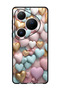 Case Compatible with Huawei Pura 80 Pro 6.8 Inch Protection Shockproof Bumper Cover Colourful Hearts