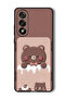 Case Compatible with OnePlus Nord 5 6.83 Inch Protection Shockproof Bumper Cover Bear Strawberry