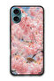 Protective Case Anti Scratch Shock Proof Bumper Cover For iPhone 16 Plus (6.7)-inch Pink flowers