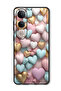 Case Compatible with Vivo V50 Lite Protection Shockproof Bumper Cover Colourful Hearts