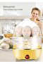Stainless Steel Electric Egg Cooker, Egg Steamer, Double Layer Boiled Egg Cooker, Can Cook - 8