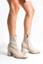 Women's Boots Thick Heeled Stretch Shoes 8-1-1