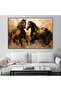 لوحة فنية جدارية قماشية كانفس بتصميم إسلامي إطار بني، 40×60 سم - 5