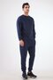 Men's Regular Fit Crew Neck Navy Blue Sweatshirt - 6
