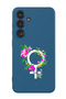 Protective Liquid Silicone Shockproof Case For Samsung Galaxy S25 Plus (Blue) - womens day floral