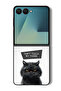 Case Compatible with Samsung Galaxy Z Flip 7 Protection Shockproof Cover Dont Touch My Phone Cat