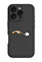 iPhone 16 Pro Max Black Protective Liquid Silicone Shockproof Case - H& mouse pointer