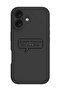 iPhone 16 Plus Black Protective Liquid Silicone Shockproof Case - Dont touch my laptop