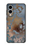 Case Compatible with Samsung Galaxy S25 Edge Protection Shockproof Cover Golden Grey Design