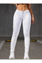 Jeannine Women Jeans White Skinny High Waist Narrow Leg Denim Jeans Pants Beekeskybyz-01 - 3