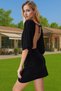 Women's Mini Knitted Dress V Neck Gathered Summer Beach Casual Weekend Summer Indispensable - 5