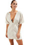 Women's Beach Dress Muslin Fabric Single Sleeve Shift Midi Summer Casual Use Quality Material