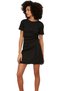 Women's Mini Knitted Dress Tie-Up Detail Crew Neck Casual Chicness Summer Essential