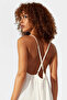 Women Maxi Linen Dress Shift Mold V-Neck Casual Summer Style Weekend Durable Material - 3