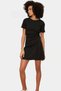 Women's Mini Knitted Dress Tie-Up Detail Crew Neck Casual Chicness Summer Essential - 3