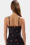 Women's Maxi Dress V Neck Lace Detail Floral Pattern Summer Casual Modern Design - 4