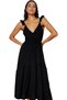 Women's Maxi Dress V Neck Ruffled Beach Dress Summer Casual Design Summer Indispensable