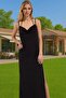 Women's Maxi Knitted Beach Dress Side Tie Deep Slit Summer Summer Indispensable - 3