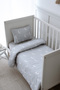 Minik Aylı Çarşaflı Park Bed Duvet Cover Set (80X120 - 35X45 - 70X110) - Mini Moons - 3