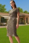 Women's Glitter Knitted Evening Dress Dress Bodycon Mold Midi Length Summer Summer Indispensable - 3