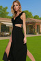 Women's Maxi Dress Crinkle Viscose Woven Waist Cutout Summer Beach Daily Use Special Occasions - 3