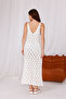 Ekru Straped Summer Knitwear Dress - 5