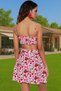 Women S Floral Mini Dress V Neck Skater Cutout Viscose Summerwear Beach Summer Indispensable - 4