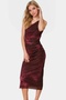 Women's One Shoulder Midi Dress Knitted Tulle Fabric Modern Style Evening Invitations Summer Months Indispensable - 3