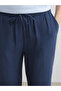 Indigo Elastic Waist Modal Blend Women's Trousers - 6