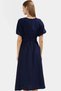 Women's a Line Midi Dress Balloon Sleeve Linen Look Woven Daily Use Quality Material - 5