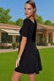 Women's Mini Beach Dress V-Neck Patterned Shally Fabric Summer Combinations Indispensable in Summer - 2