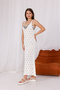 Ekru Straped Summer Knitwear Dress - 3