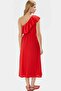 Women's Midi Dress Asymmetrical Collar Floral Pattern Summer Casual Stylish Summer Essential - 4