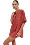 Women's Wide Fit Mini Knitted Dress Striped Pattern Casual Summer Beach Indispensable in Summer