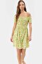 Women's Mini Dress Multi Floral Pattern Summer Comfortable Casual Style 100 Viscose Quality Material - 3