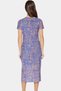 Women's Midi Length Tulle Dress Abstract Pattern Crew Neck Bodycon Modern Style Casual Combinations - 5