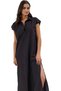 Women's Midi Length Cotton Voile Dress Shirt Collar Shift Casual Summer Summer Indispensable