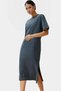 Women's Midi Length T-Shirt Dress Cotton Relaxed Fit Daily Use Summer Essential - 4