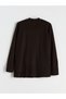Brown Crew Neck Women's Knitwear Cardigan - 6