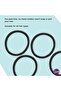 Ouchless Braided Elastics, Black, 15 Units - 4