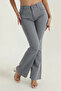 Blue-Grey Women's Miya Flared Jeans High Waist Jeans (Extra Comfortable) - 4