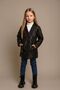 Jesika Fabric Fiber Coat, Half Fisherman Long Sleeve and Denim Pants 3-Piece Combination